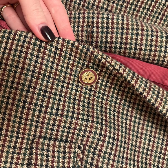 Sandro Houndstooth blazer with gold button - Picture 5 of 6